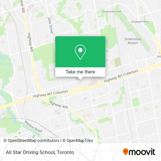 All Star Driving School map