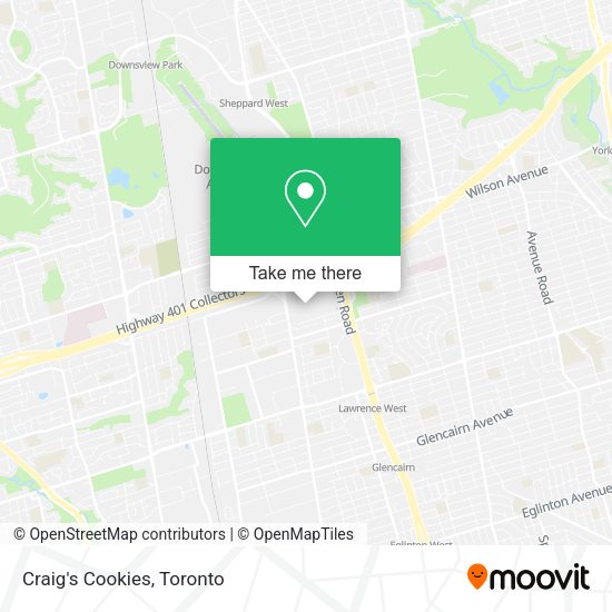 Craig's Cookies map