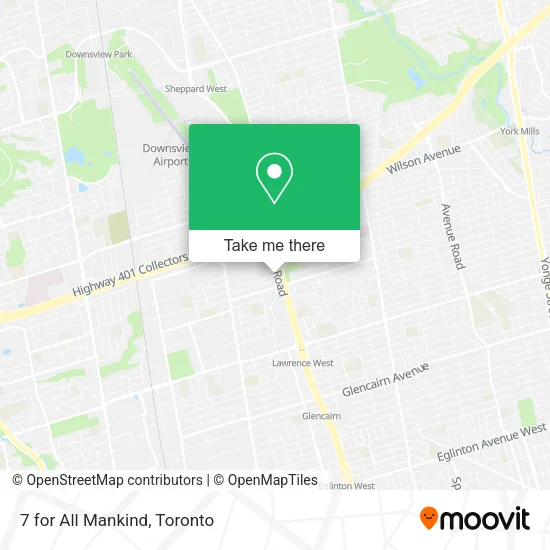 7 for All Mankind map