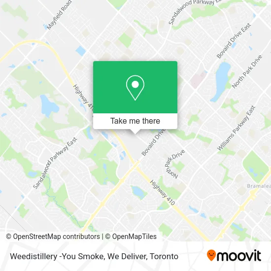 Weedistillery -You Smoke, We Deliver map