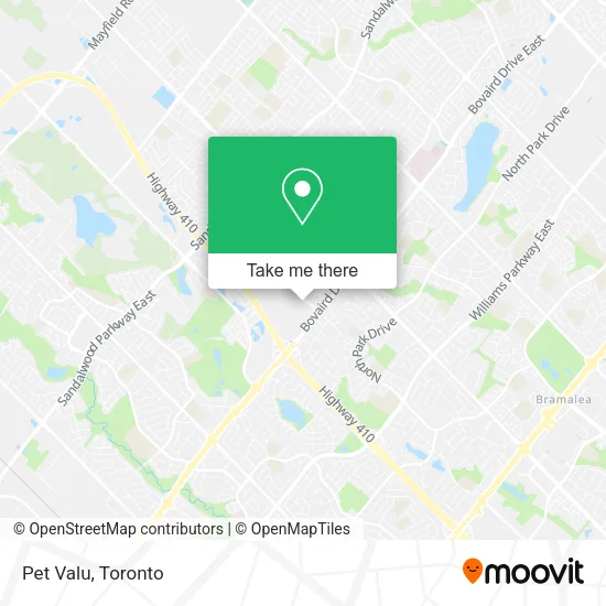 Pet Valu map