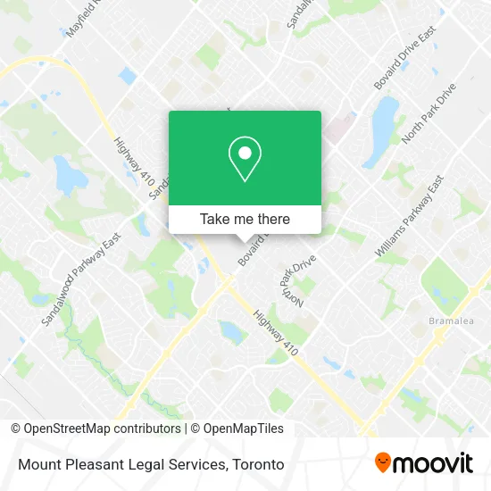 Mount Pleasant Legal Services map