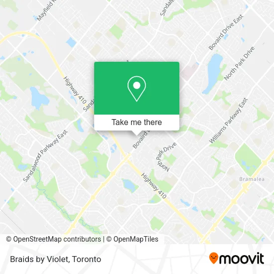 Braids by Violet map