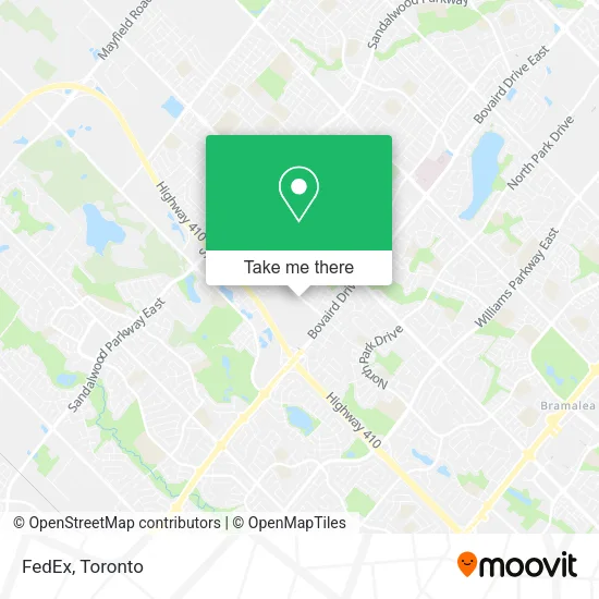 FedEx map