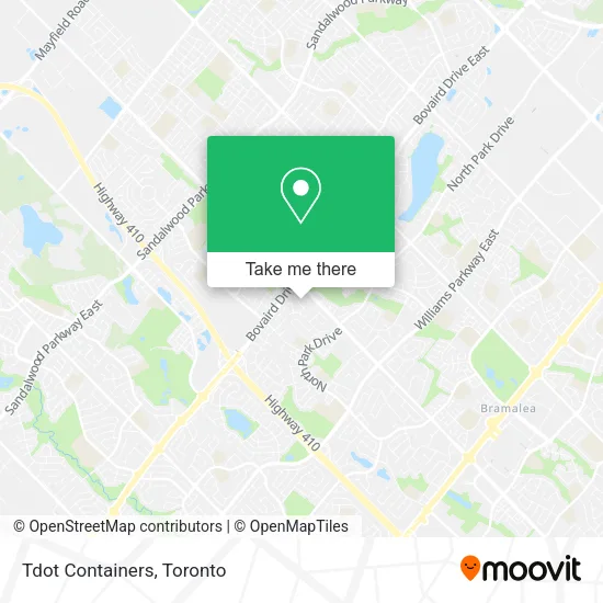 Tdot Containers map