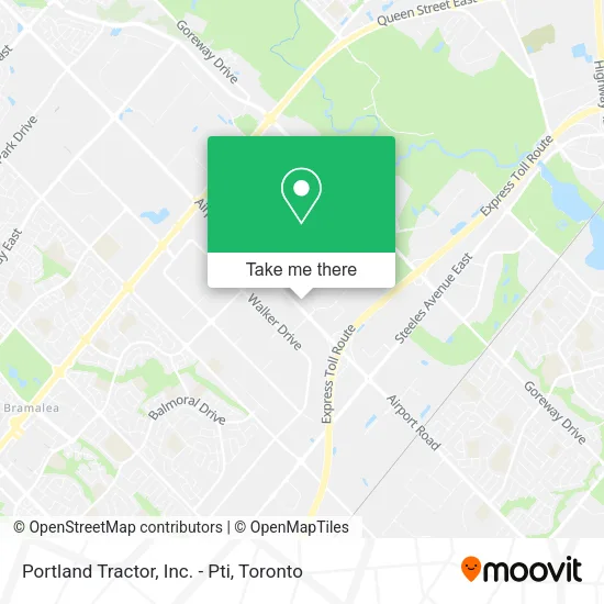 Portland Tractor, Inc. - Pti map