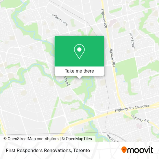 First Responders Renovations map