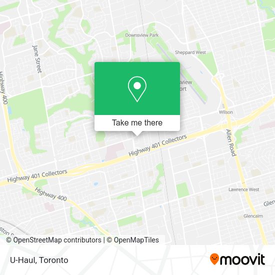 U-Haul map