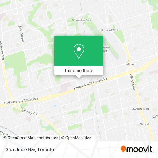 365 Juice Bar map