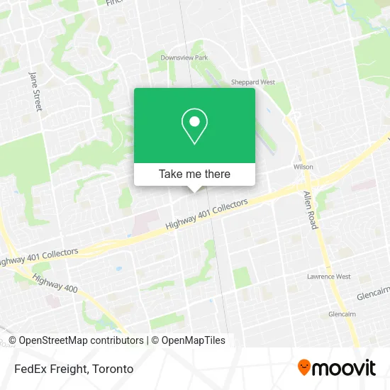 FedEx Freight map