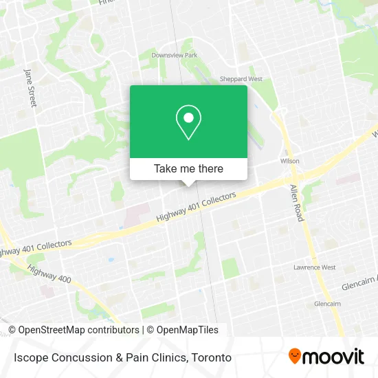 Iscope Concussion & Pain Clinics map