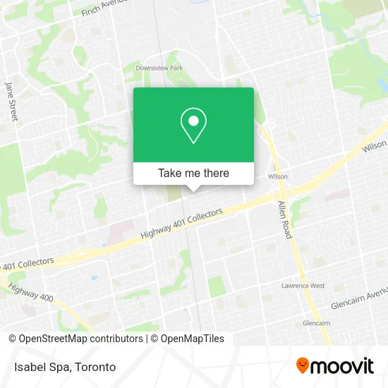 Isabel Spa map