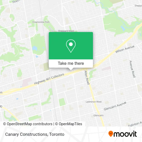 Canary Constructions map
