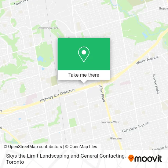 Skys the Limit Landscaping and General Contacting map