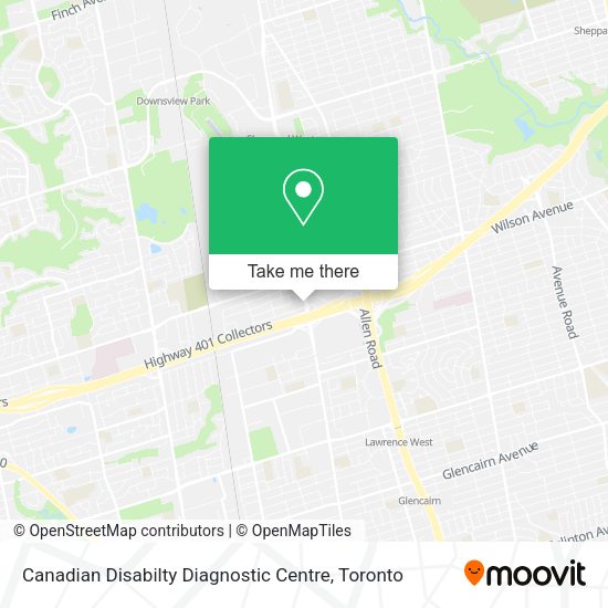Canadian Disabilty Diagnostic Centre map