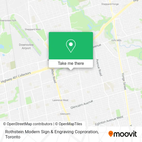 Rothstein Modern Sign & Engraving Coproration map