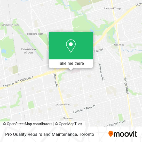 Pro Quality Repairs and Maintenance map