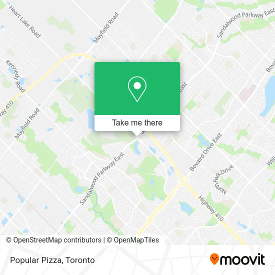 Popular Pizza map