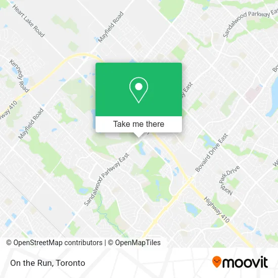 On the Run map