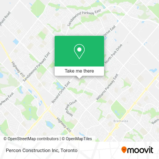 Percon Construction Inc map