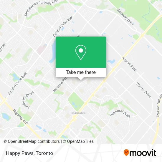 Happy Paws map