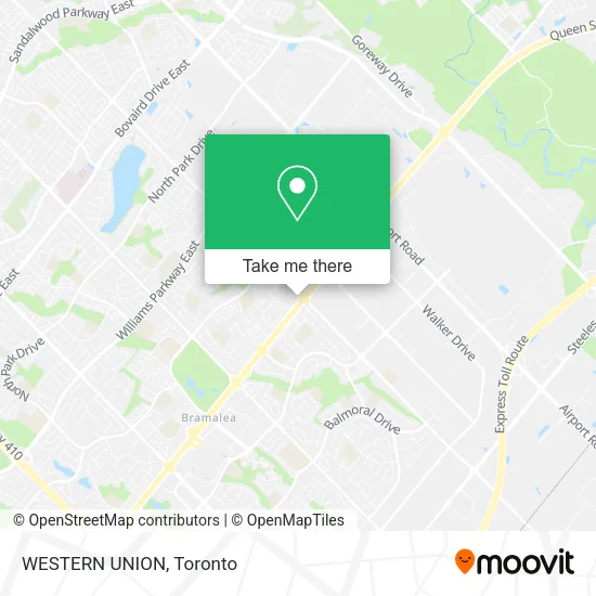 WESTERN UNION map
