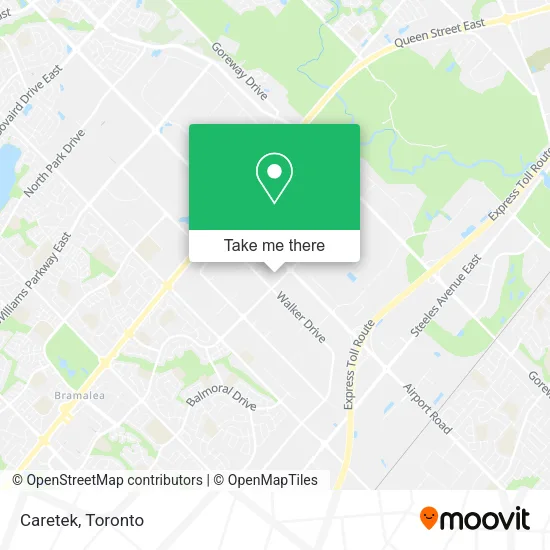 Caretek map
