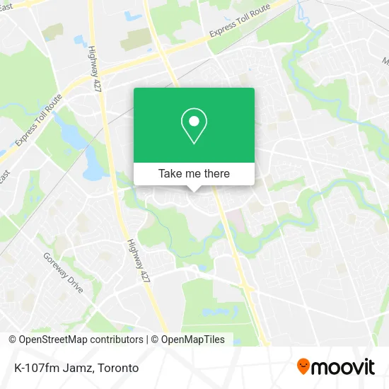 K-107fm Jamz map