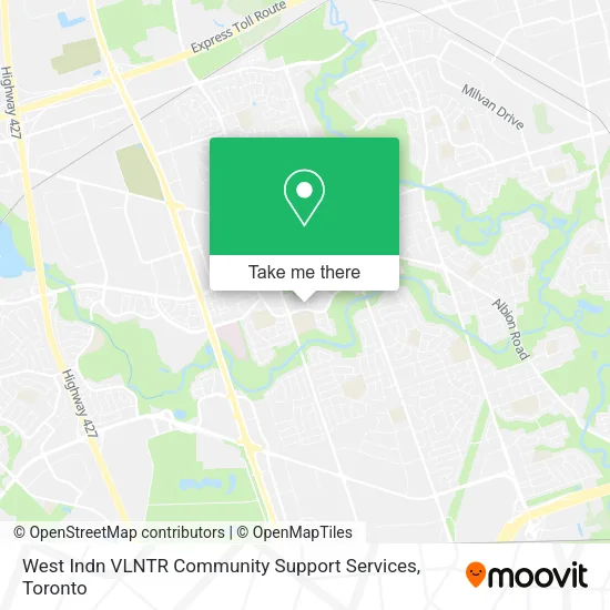 West Indn VLNTR Community Support Services map