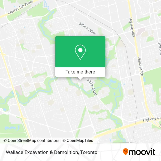 Wallace Excavation & Demolition map