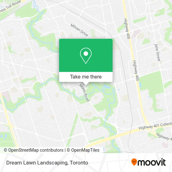 Dream Lawn Landscaping map