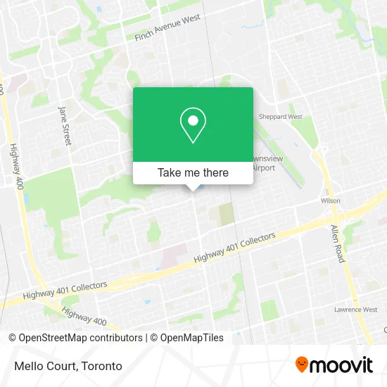Mello Court map