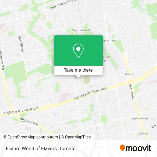 Eliani's World of Flavors map