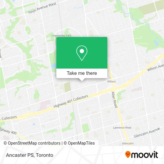 Ancaster PS map