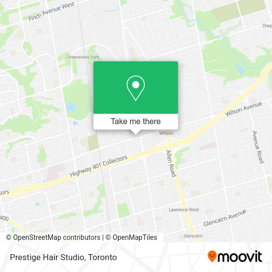 Prestige Hair Studio map