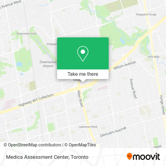 Medica Assessment Center map