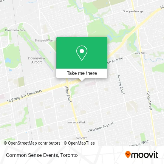 Common Sense Events map
