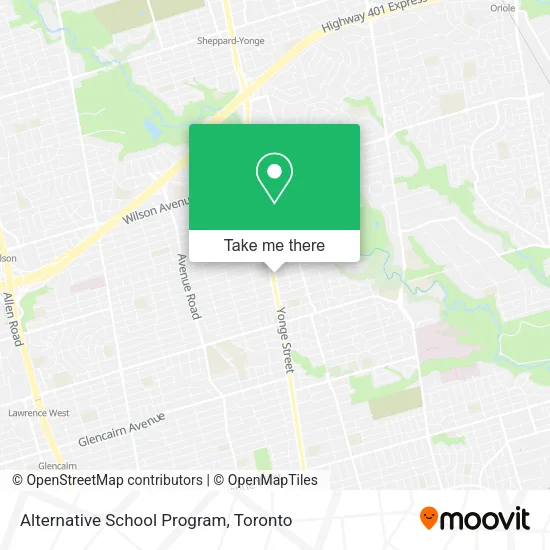 Alternative School Program map