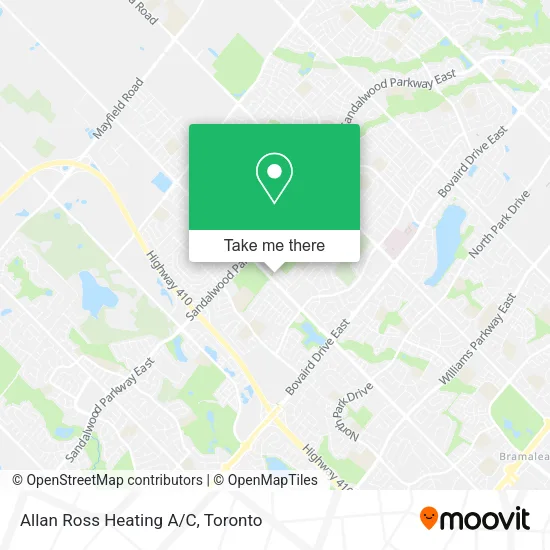Allan Ross Heating A/C map
