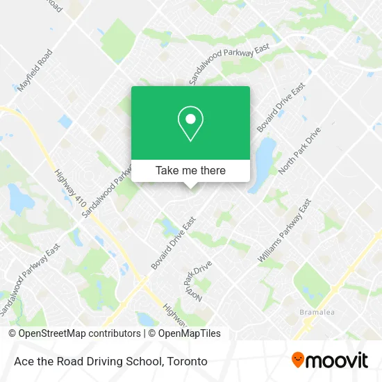 Ace the Road Driving School map