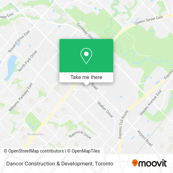 Dancor Construction & Development map