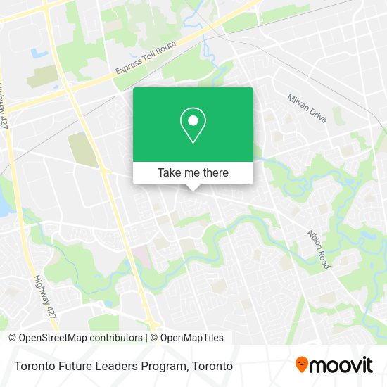 Toronto Future Leaders Program map