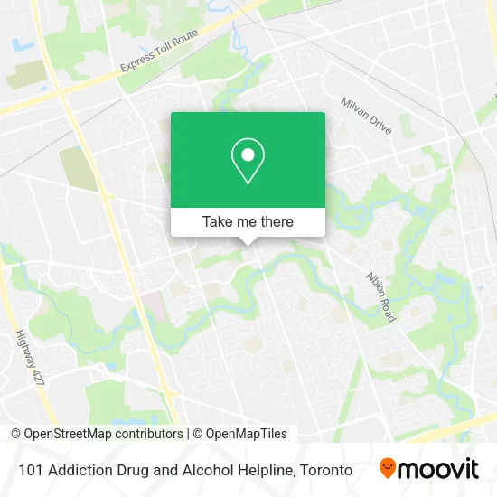 101 Addiction Drug and Alcohol Helpline map