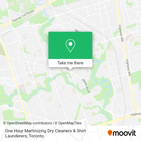 One Hour Martinizing Dry Cleaners & Shirt Launderers map