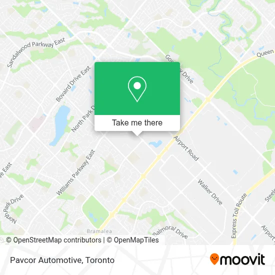 Pavcor Automotive map