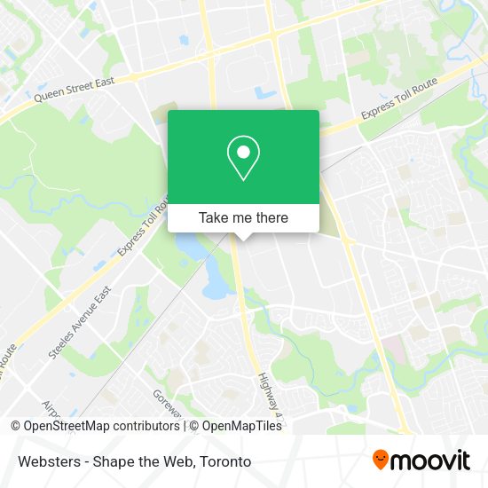 Websters - Shape the Web map