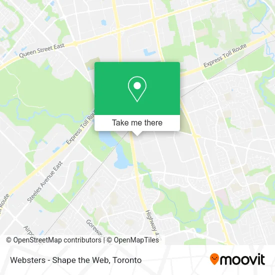 Websters - Shape the Web map