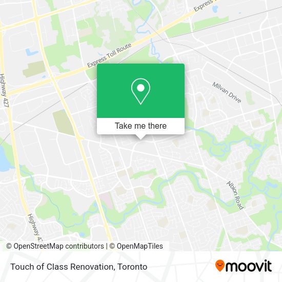 Touch of Class Renovation map