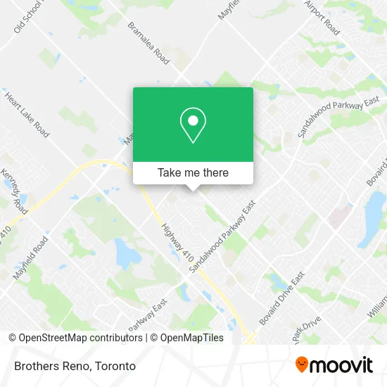 Brothers Reno map