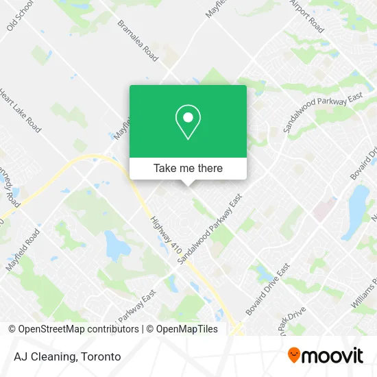 AJ Cleaning map
